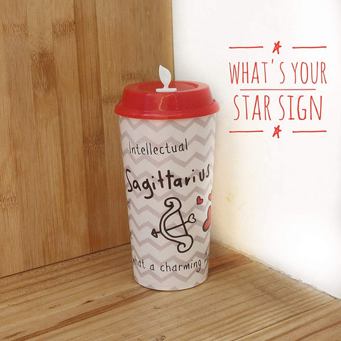 Sagittarius Sun Sign Sipper & Coffee Cup - Zodiac Cups