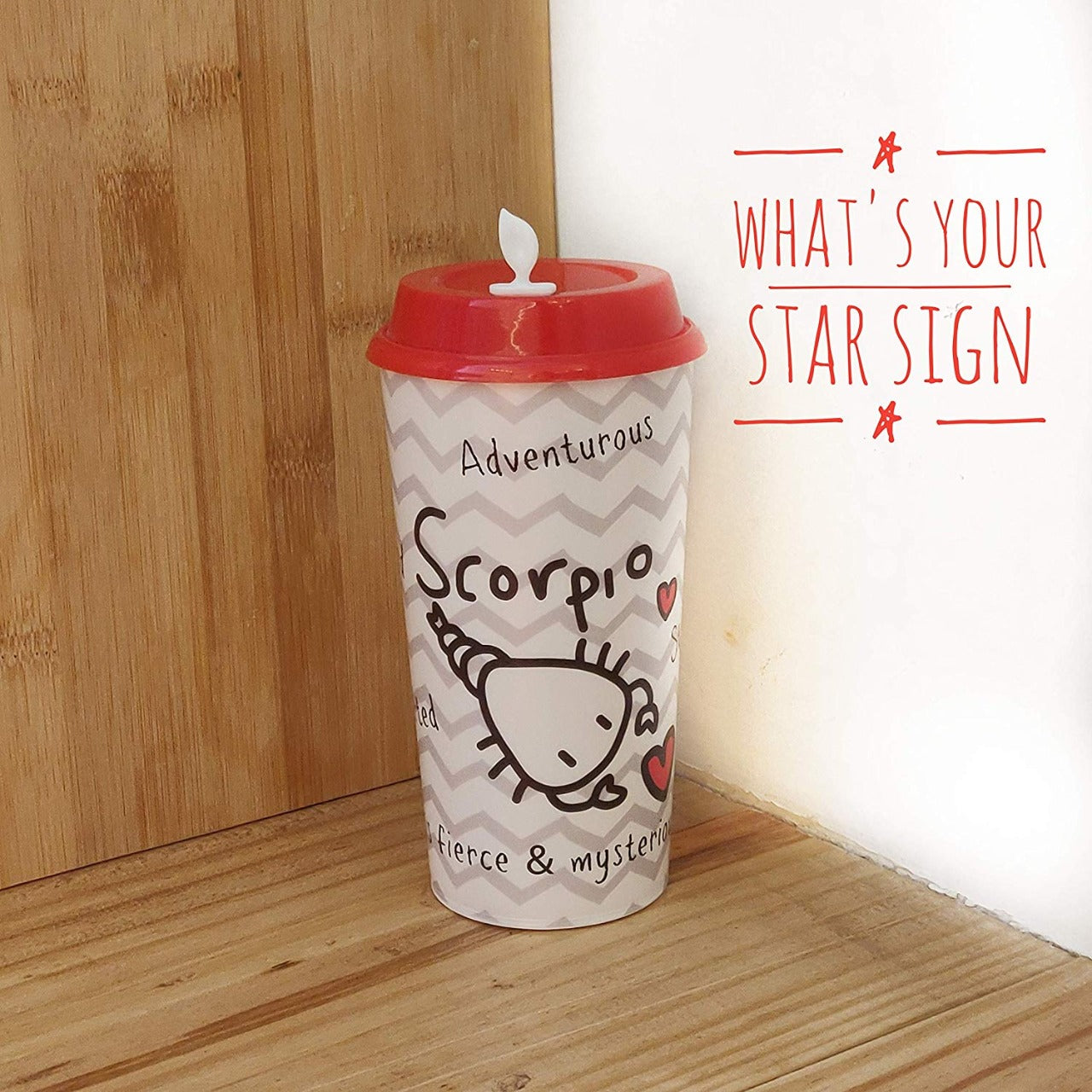 Scorpio Sun Sign Sipper & Coffee Cup - Zodiac Cups