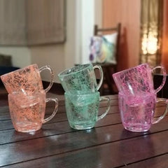 Unbreakable neon mesh tea cups (Set of 6) - Neon Collection