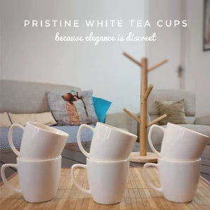 Unbreakable white tea cups (Set of 6)