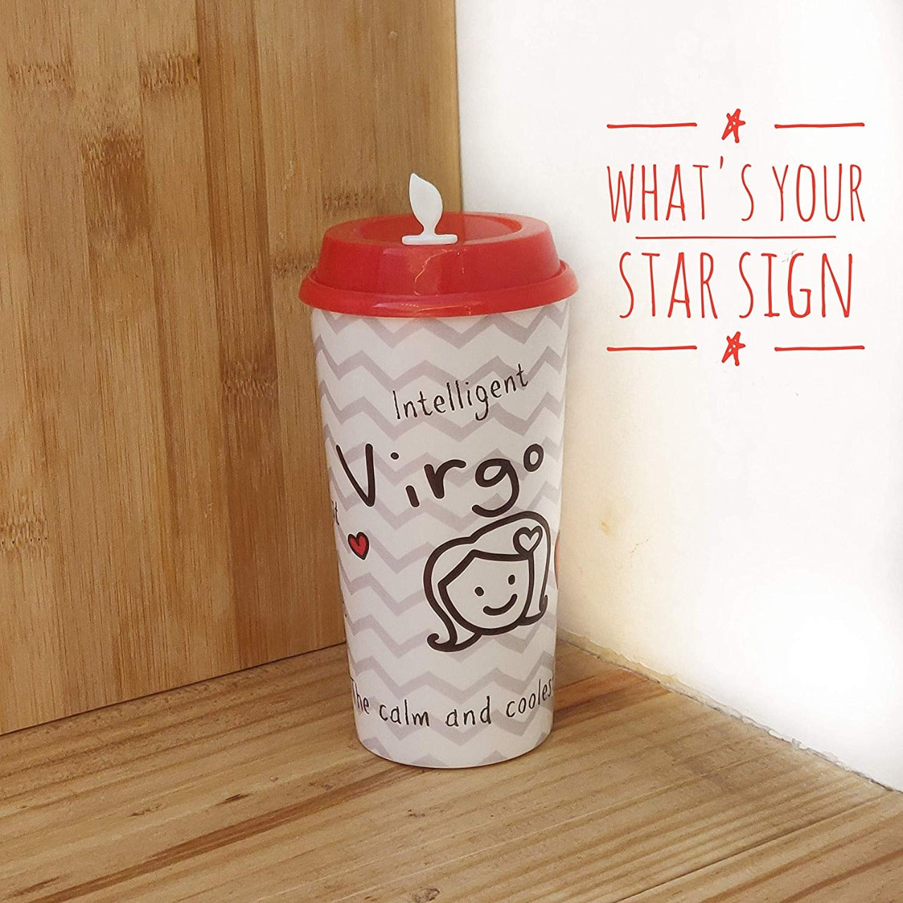 Virgo Sun Sign Sipper & Coffee Cup - Zodiac Cups