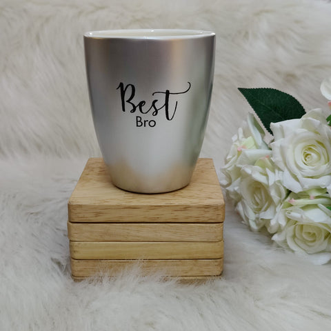 Unbreakable Silver Coffee Mug, Set of 1, Rakhi Special- Best Bro
