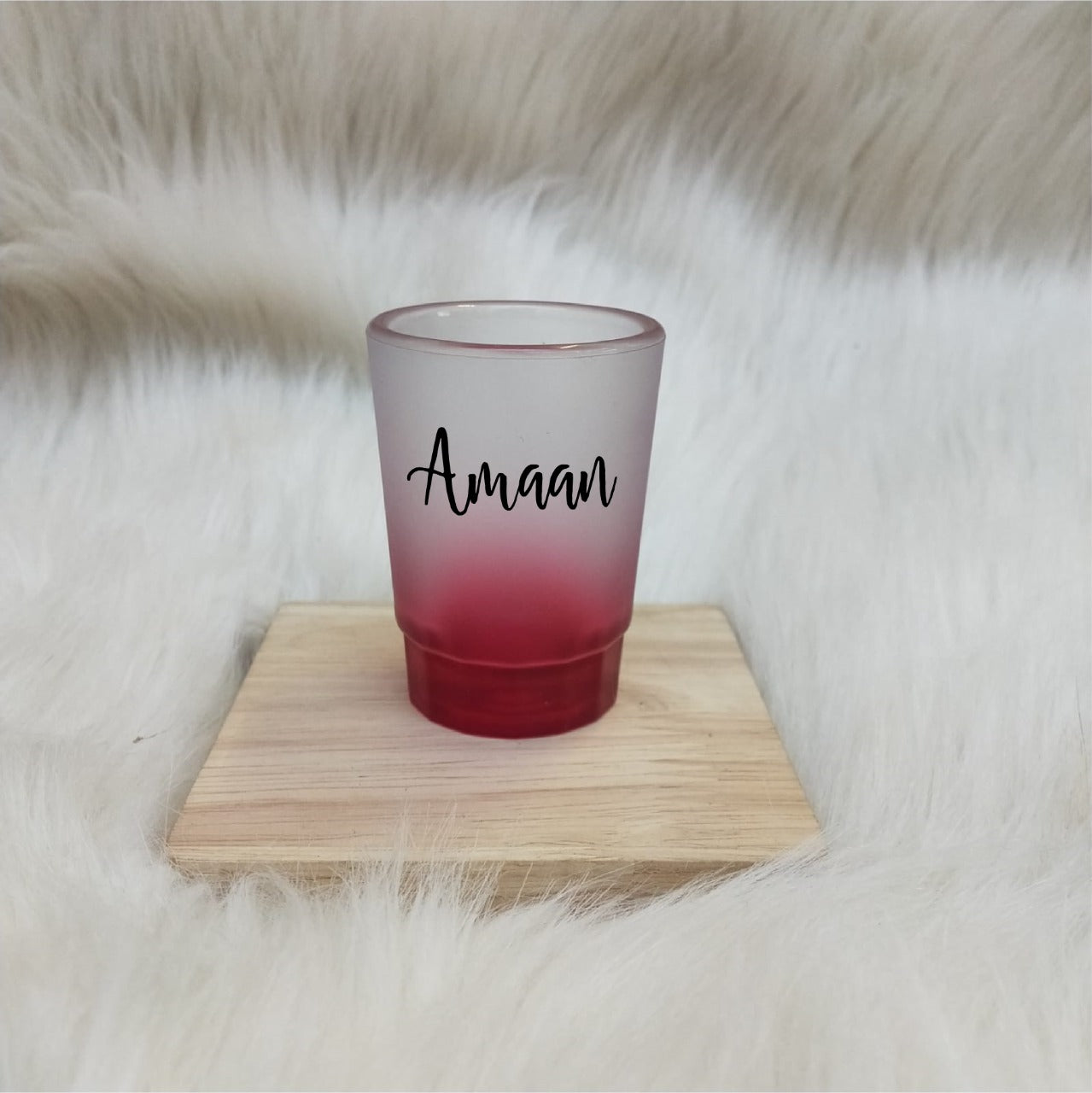 Unbreakable Shot Glass with Customisable Name - Set of 1