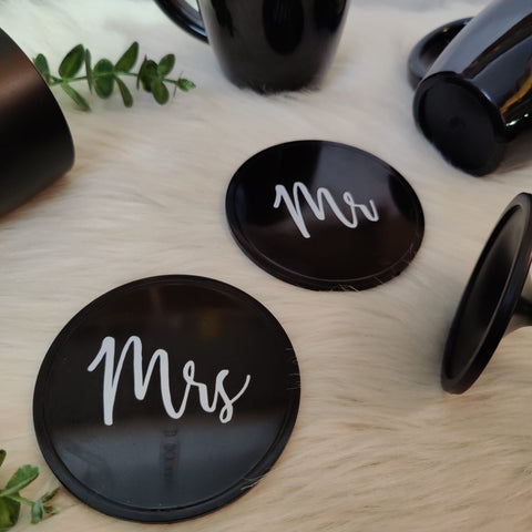 Eco-Friendly 100% recycled Coasters- Set of 2