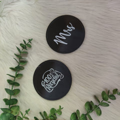 Eco-Friendly 100% recycled Coasters- Set of 2