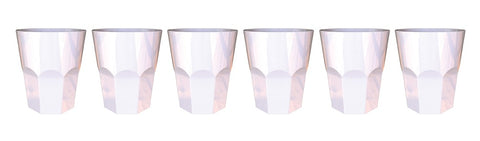 Vintage Water Glasses Unbreakable - Pristine - 300 ml, Set of 6, Vintage by Stallion