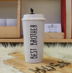 Customized Raksha Bandhan Eco-Friendly Rice husk On-The-Go Cup