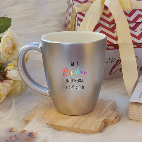 Rainbow Mug-unbreakable set of 1 silver